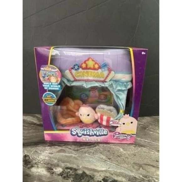 Squishville Mini-Squishmallows Cinema Playset - Includes One 2-Inch Mini Plush,​ - Picture 1 of 2